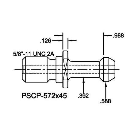 Tj Davies Co Coolant Through Retention Knob PSCP-572X45